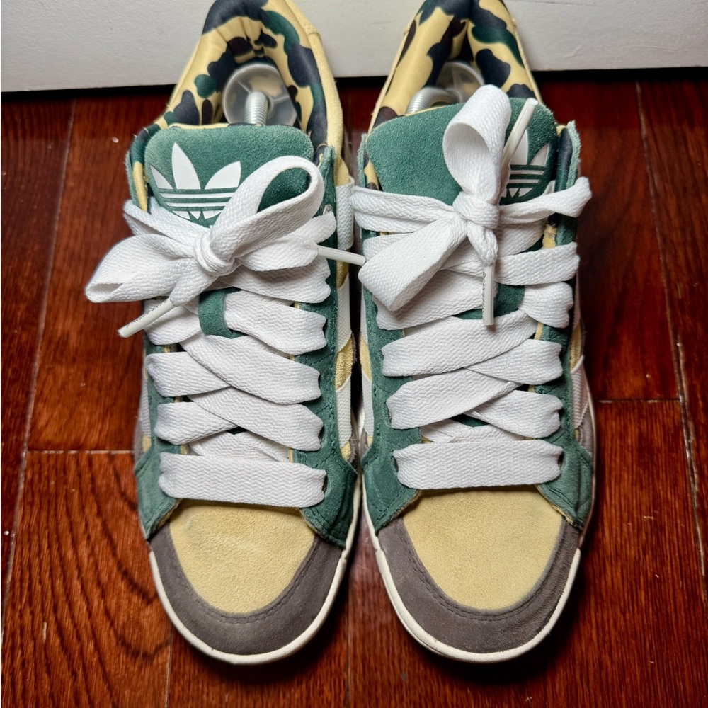 A Bathing APE Adidas Lawsuit N BAPE 1st Camo Shadow Green Grey 8.5